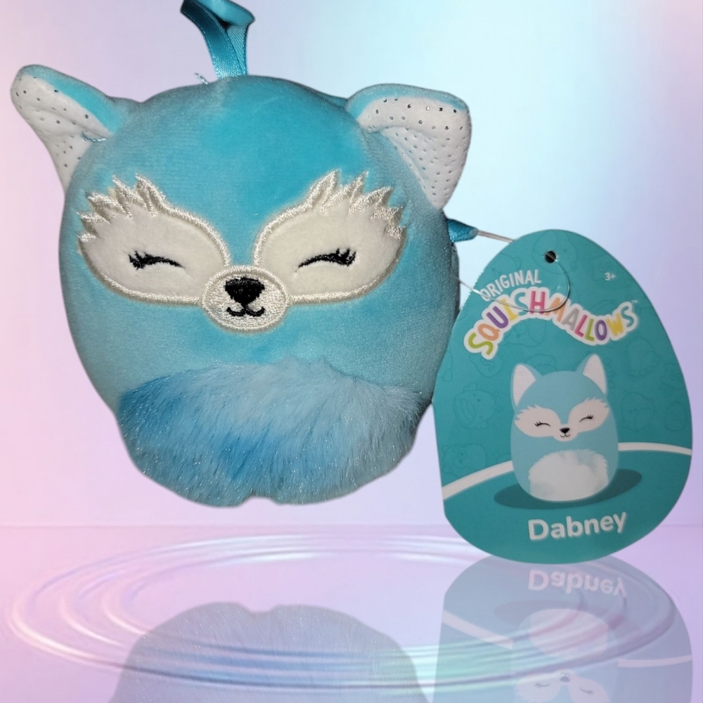 Squishmallows Dabney Blue Fox Plush